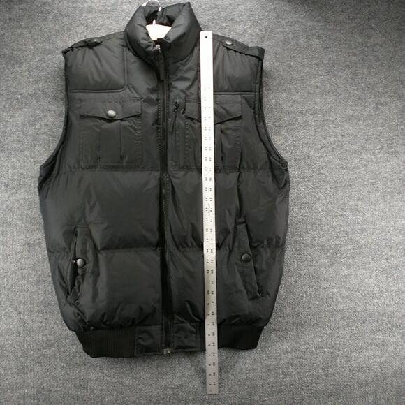 Original Outerwear Men's Full Zip Puffer Utility Vest Black XXL Water Resistant - Picture 11 of 13